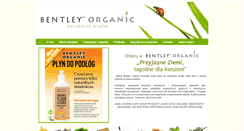 Desktop Screenshot of bentleyorganic.pl