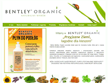 Tablet Screenshot of bentleyorganic.pl